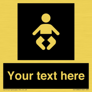 Custom information: black panel baby change